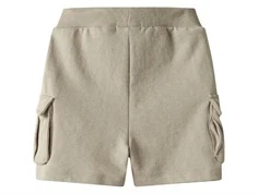 Cargoshorts i sandfarvet sweatkvalitet fra Name It 13240417 pure cashmere bagfra